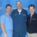 (from left to right) Dr. Garrett Levin, Dan Vinai, Dr. George Motley